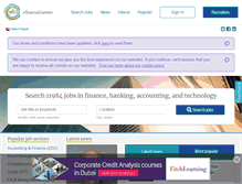 Tablet Screenshot of efinancialcareers-gulf.com